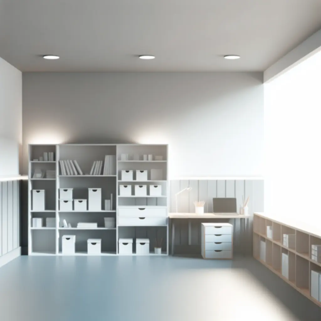 Moderne, opgeruimde werkplek met Worknestia-organisatieproducten