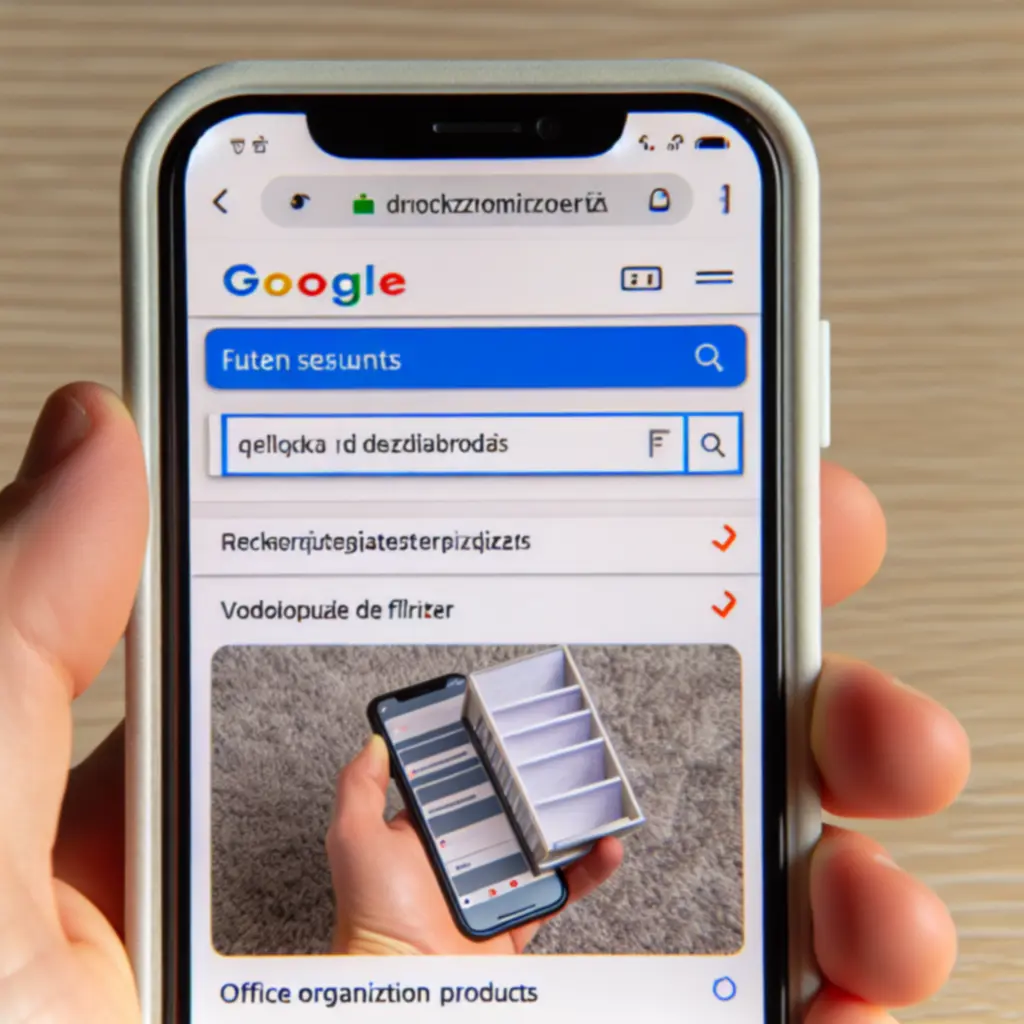 Mobielvriendelijke zoekinterface van Worknestia op smartphone
